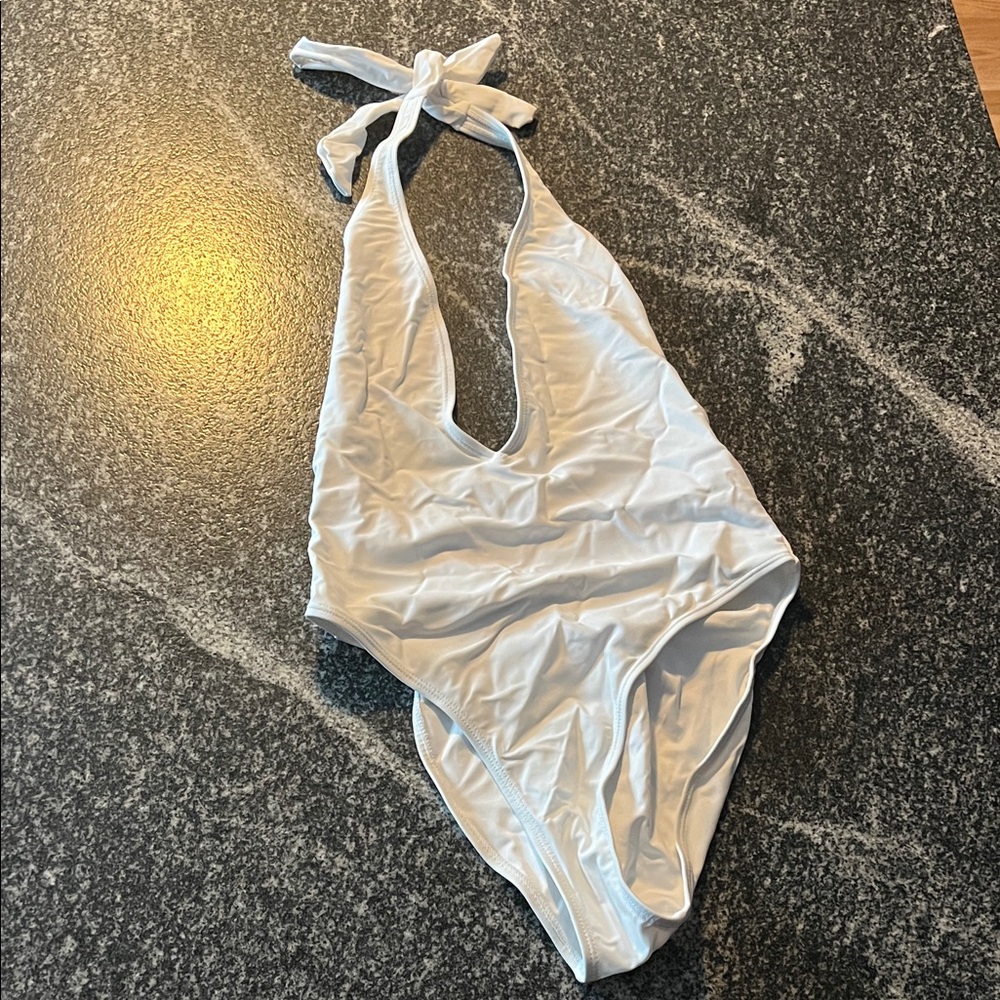 White One Piece Swimsuit